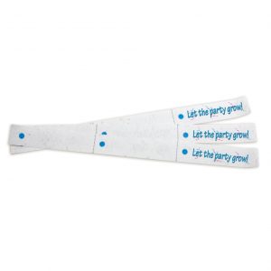 opaski eventowe z nasionami kwiatów. Rosnący papier z nasionami to innowacyjny produkt na wyróżnienie się