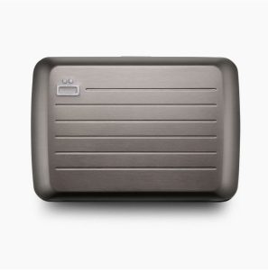 portfel biznesowy Ogon Designs z ochroną RFID platinum