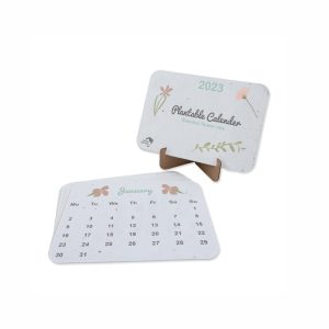 kalendarz ekologiczny papier z nasionami ziół i kwiatów