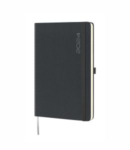 kalendarz firmowy 2024 oprawa w kolorze czarnym