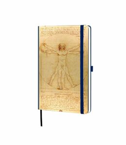 notesy dla firm da Vinci grafiką Człowiek Witruwiański