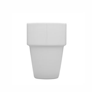 kubek bez ucha ścięty lubiana kubek biały